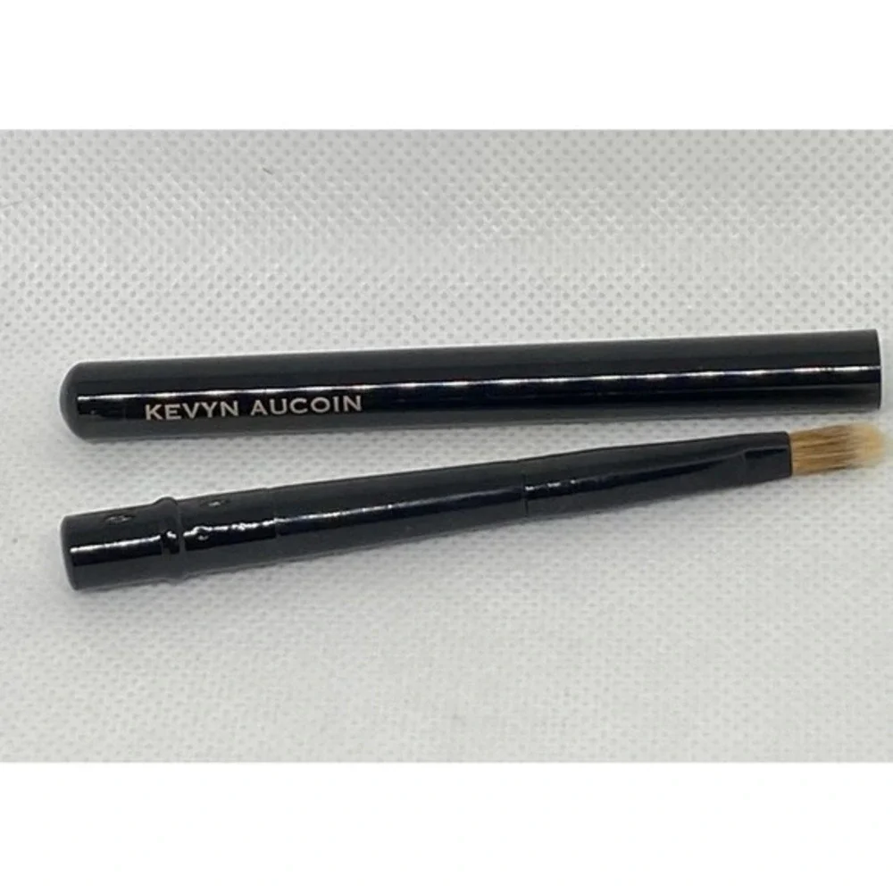 NEW Tarte Kevyn Aucoin Dual Ended Eyeshadow Lip Brush Gold Purple Black Lot of 2